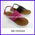 Strand Frauen China billig Sandalen Mädchen flache Sandalen Design neuesten Damen Sandalen Designs